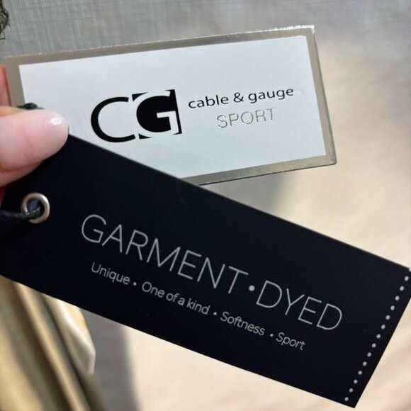 Cable & Gauge Sport Garment-Dyed V-Neck T-Shirt With Pocket 2X Jungle - Picture 5 of 10